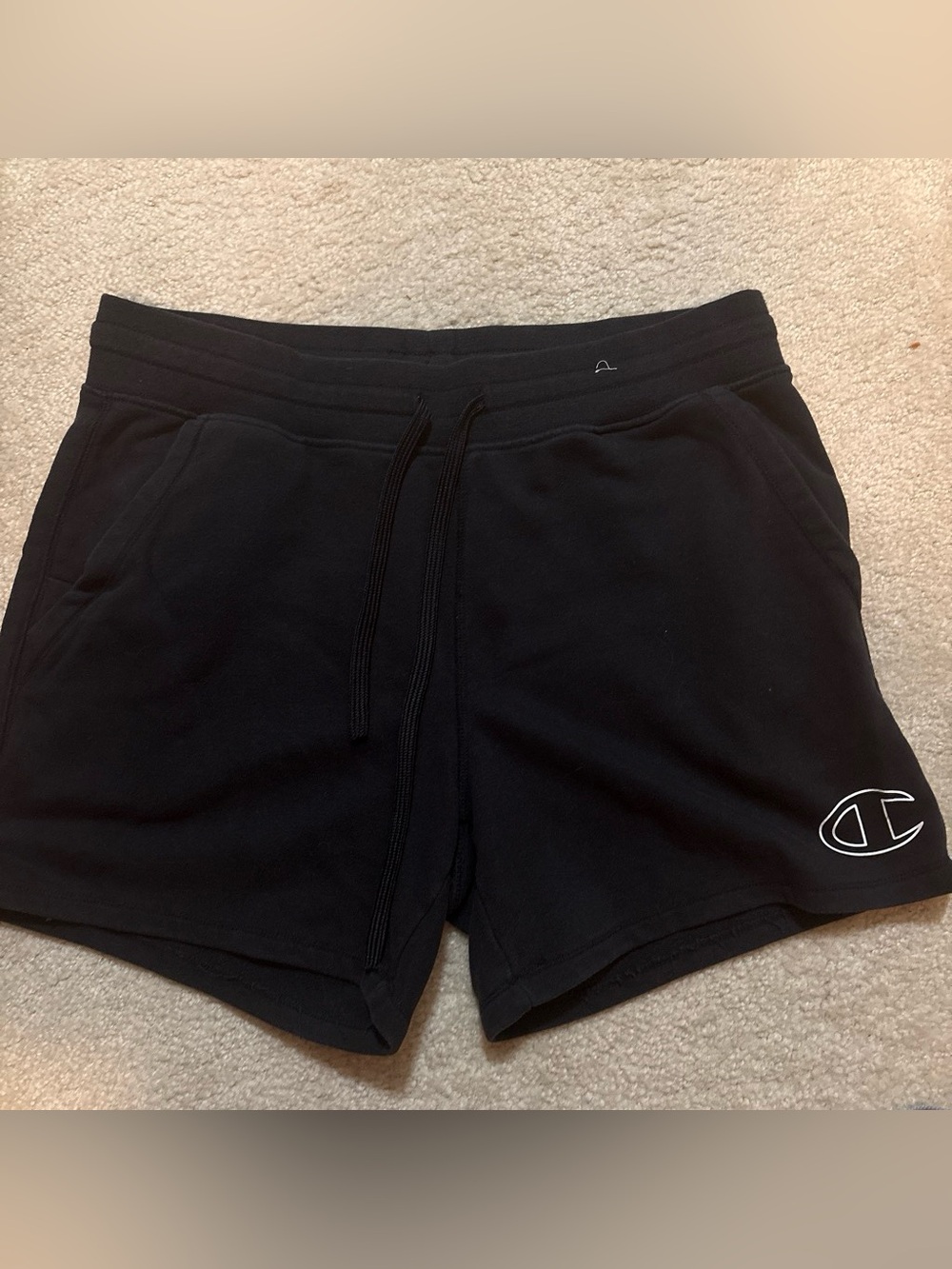 Champion Black Athletic Drawstring Shorts